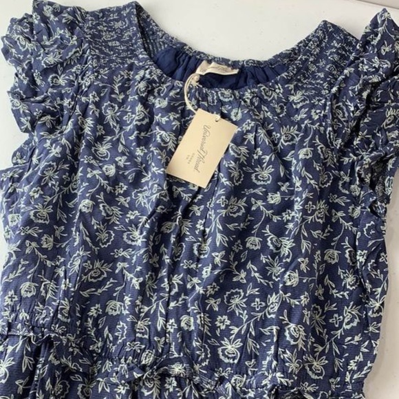 NEW Universal Thread Blue Ruffle MIDI Dress - Picture 2 of 8